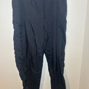 Vintage Nike Men's Black Nylon Track Pants